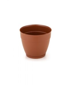 Vaso redondo 2075 vaso redondo com prato terracota m