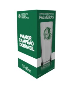 copo cylinder 300 ml palmeiras luva com 1 novo 2